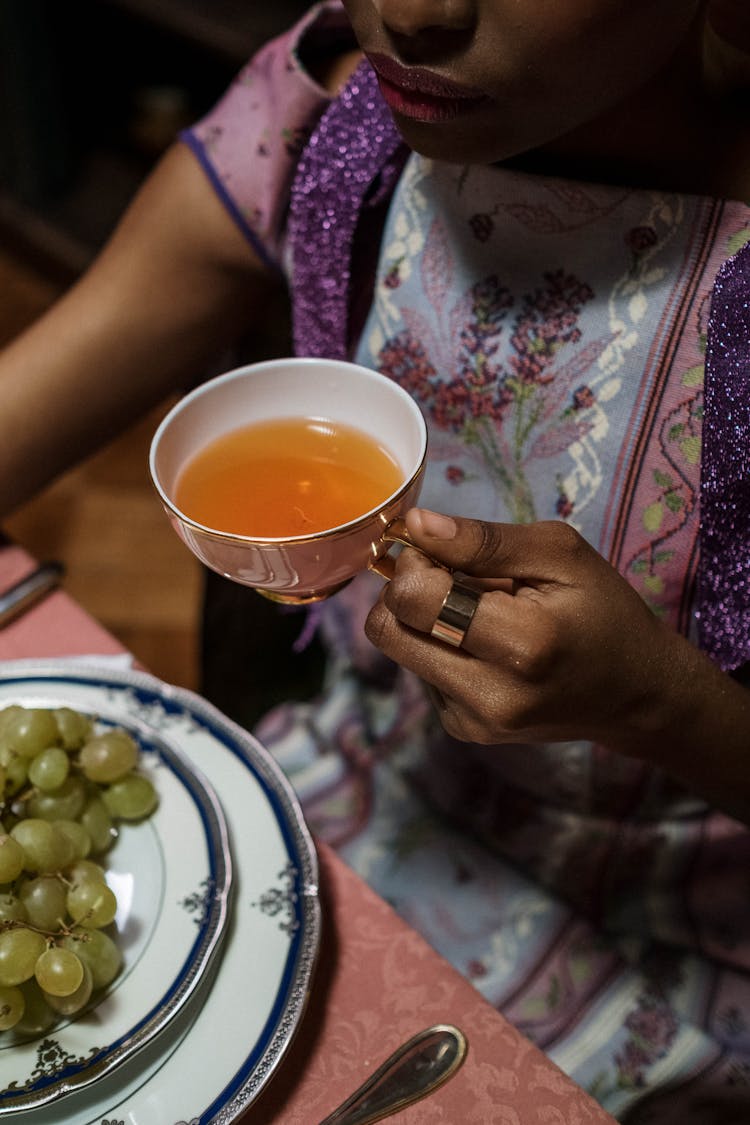 Person Drinking Tea