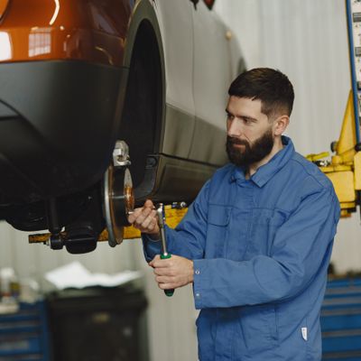 Professional car wash bay with equipment