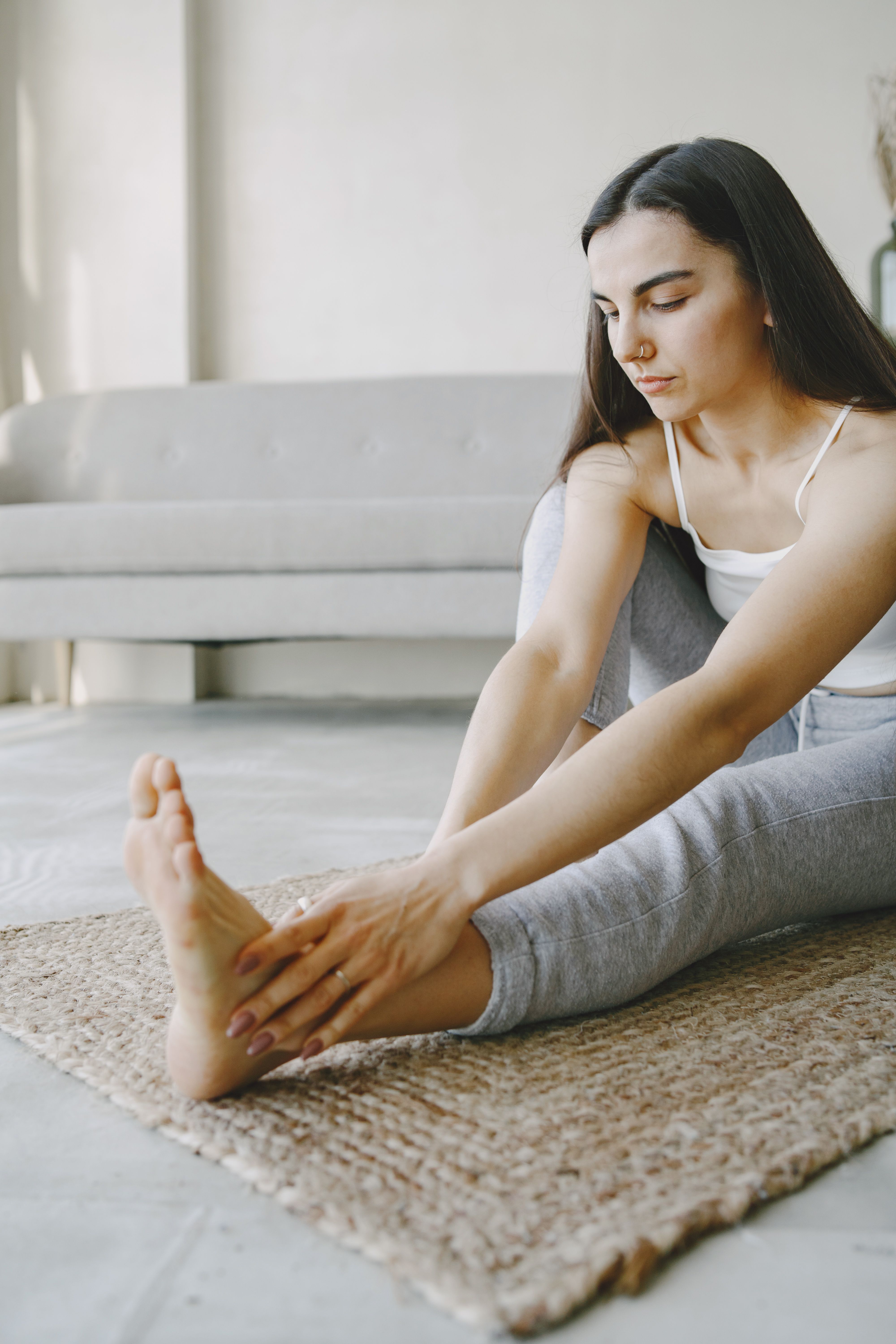 Gentle stretching at home