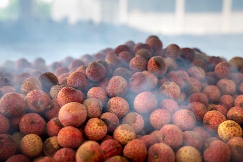 Close up of a Pile of Lychees