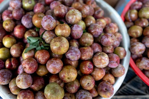 Fresh Fruits in Buckets