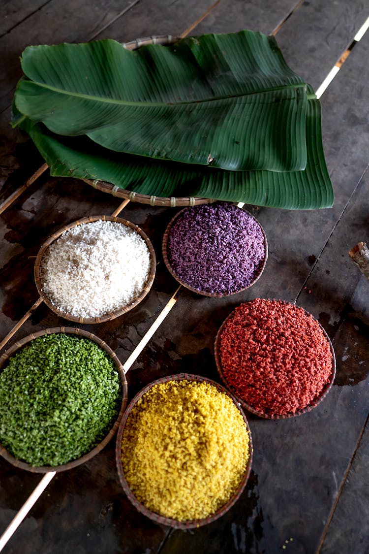 Colorful Grains Used For Cooking