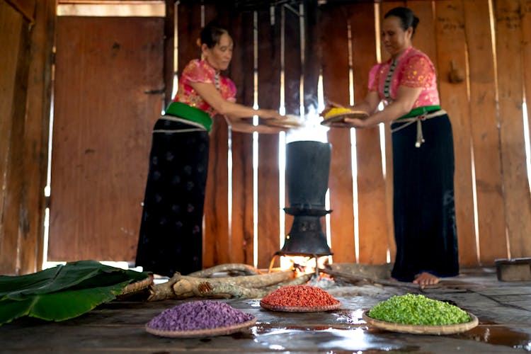 Women Cooking Traditional Food