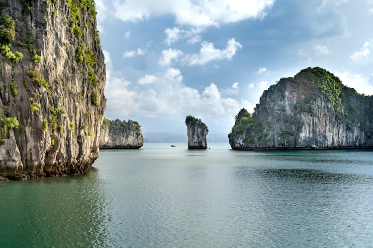 Rock Islands In Sea