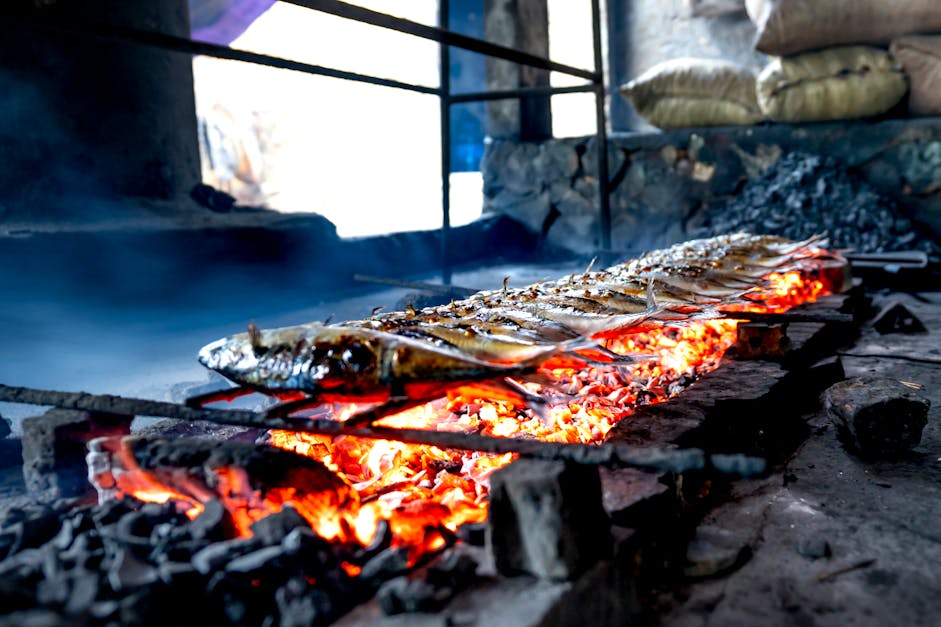 How to grill fish with skin on one side