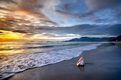 คลังภาพถ่ายฟรี ของ ชายหาด, ตะวันลับฟ้า, ทราย