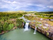 Aerial Photography of the Dray Nur Waterfall