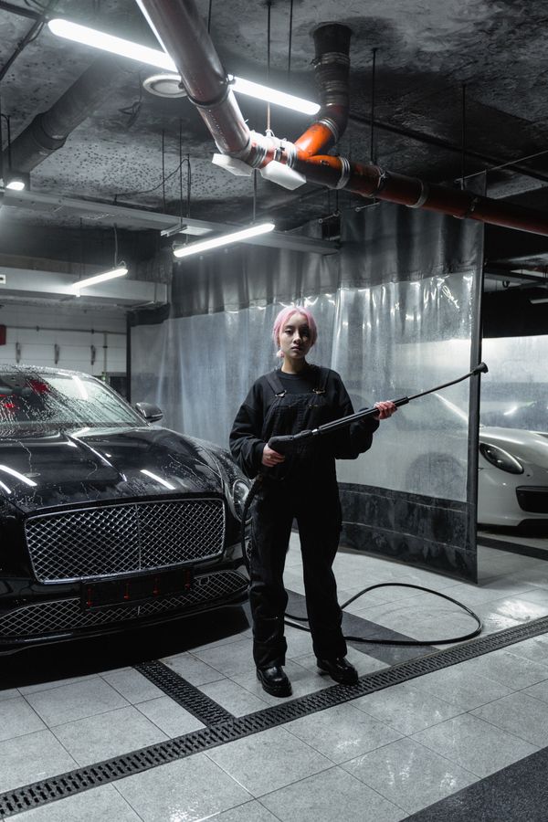Ceramic coating application on vehicle paint