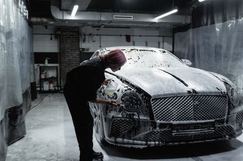 Premium car wash and detailing service