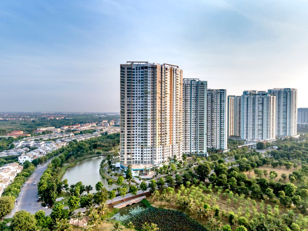 Aerial View of High Rise Buildings Near the Trees · Free Stock Photo
