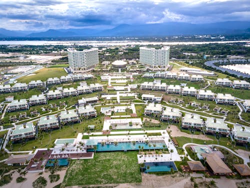 Aerial Photography of a Modern Resort