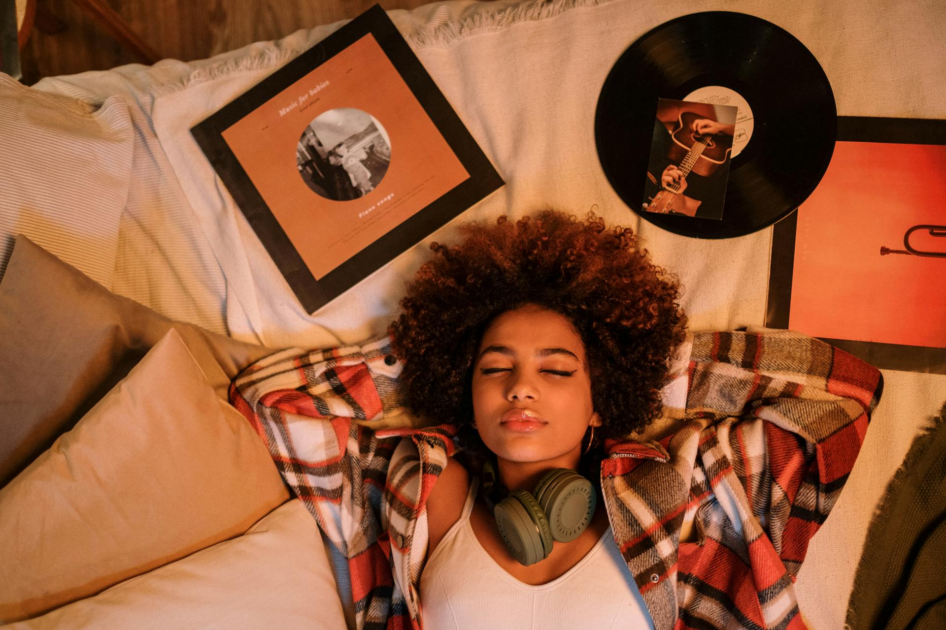 A Woman Lying on the Bed