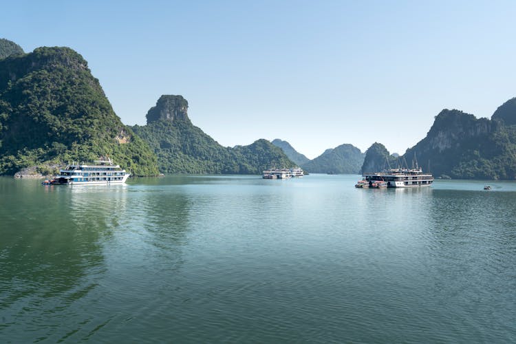 Cruise Ships In Ha Long Bay, Vietnam 