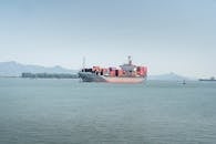 Container Ship on Sea