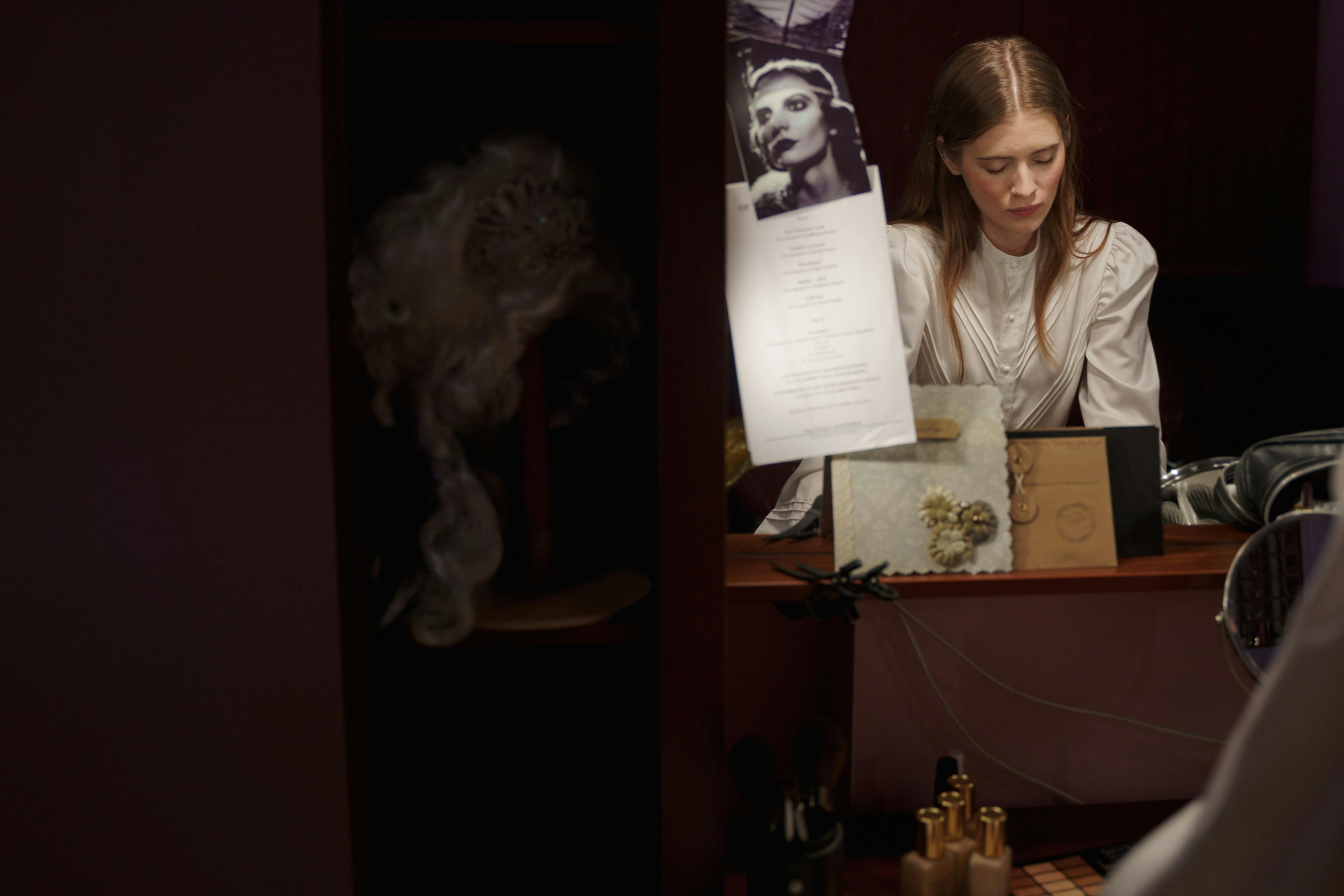 Woman Reading A Script · Free Stock Photo