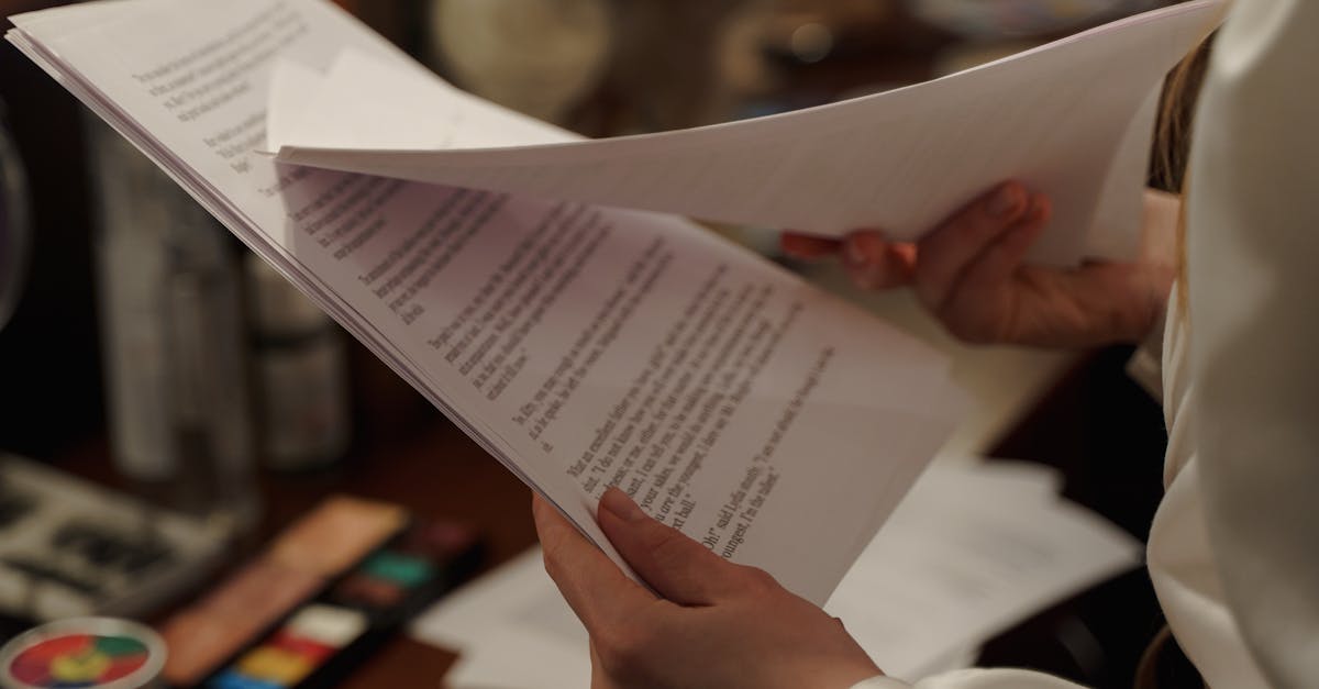 Person Reading A Script · Free Stock Photo