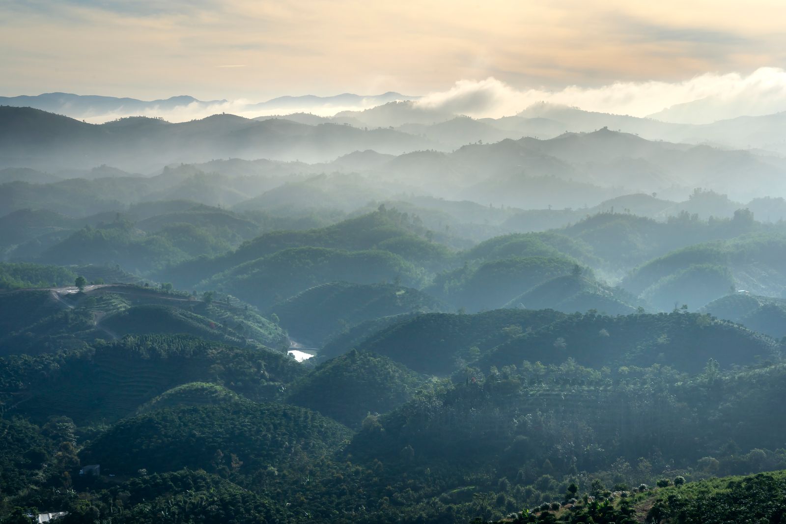 Misty hill views around Khandwa Road