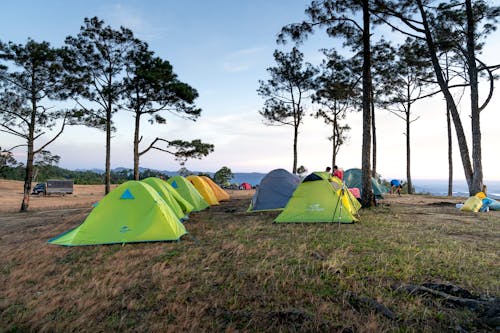 Gratis Fotos de stock gratuitas de acampada, al aire libre, anochecer Foto de stock