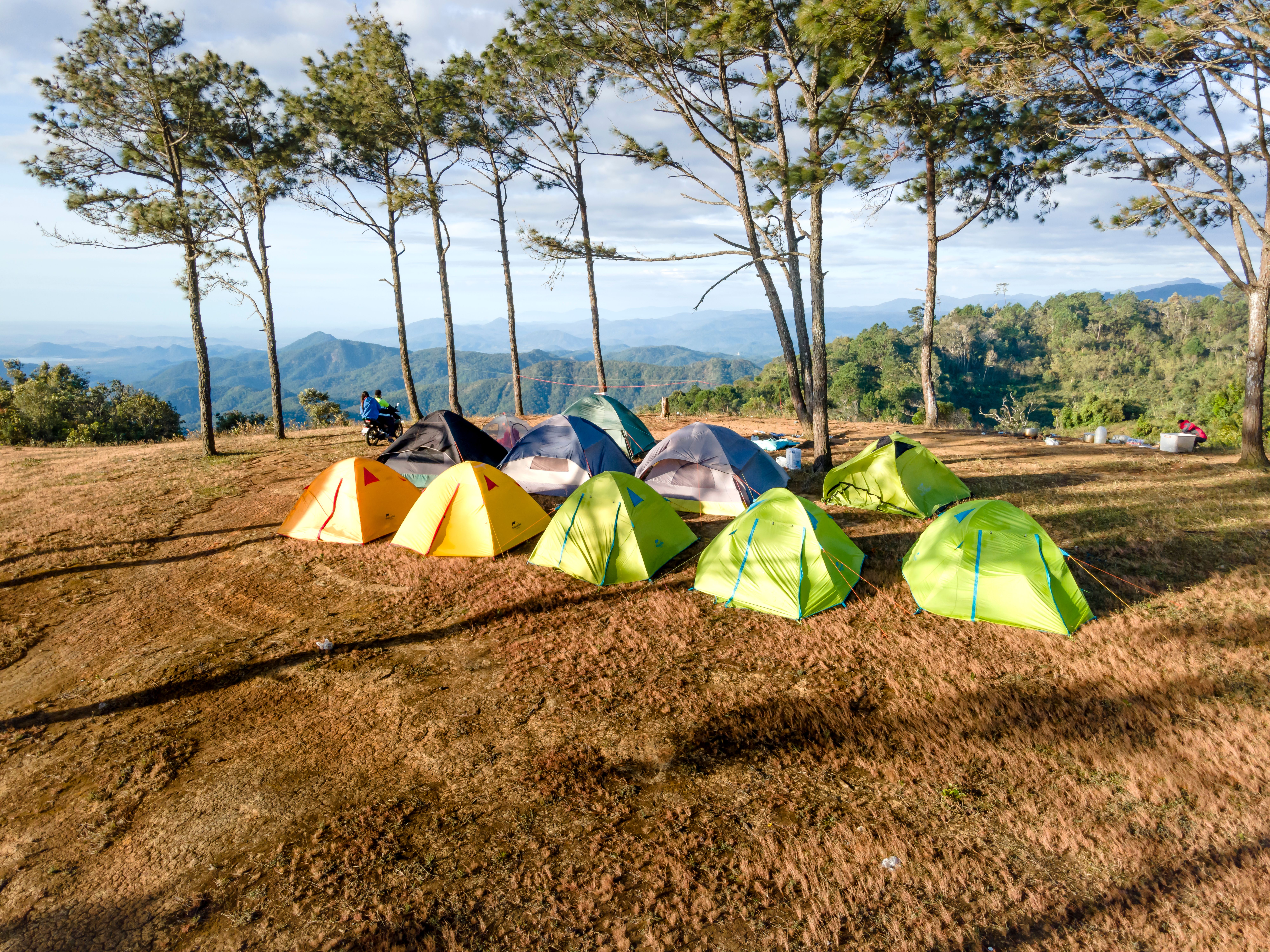 Tents on a Mountain Top · Free Stock Photo