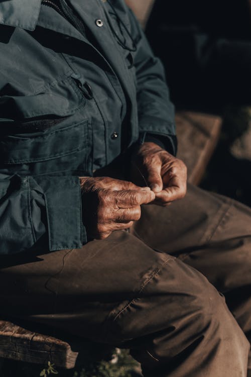 Photograph of an Elderly Person's Hands