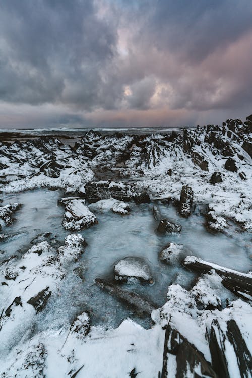 Aerial View of a Winter Landscape