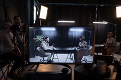 Two-camera interview set — photo by cottonbro studio on Pexels
