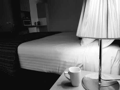 Free stock photo of bedroom, hotel room, motel Stock Photo
