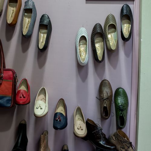 Room slippers in colorful designs