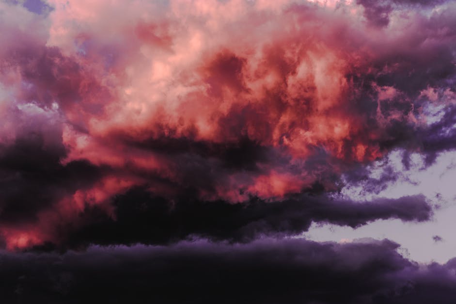 Free stock photo of afternoon, clouds, pink