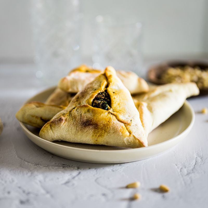 Sourdough Discard Spinach Feta Hand Pies