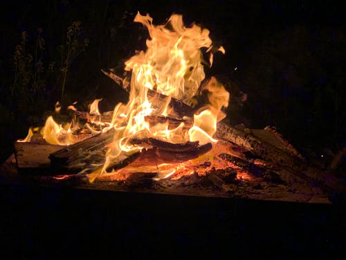 คลังภาพถ่ายฟรี ของ การเผาไหม้, กิ่งไม้, มืด