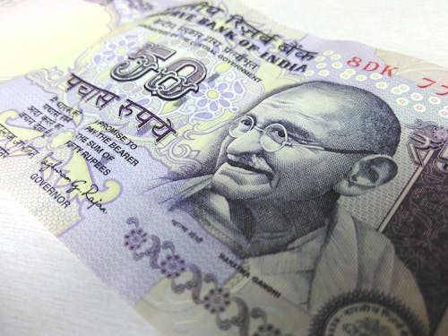 Bankbiljet Van 50 Indiase Roepie