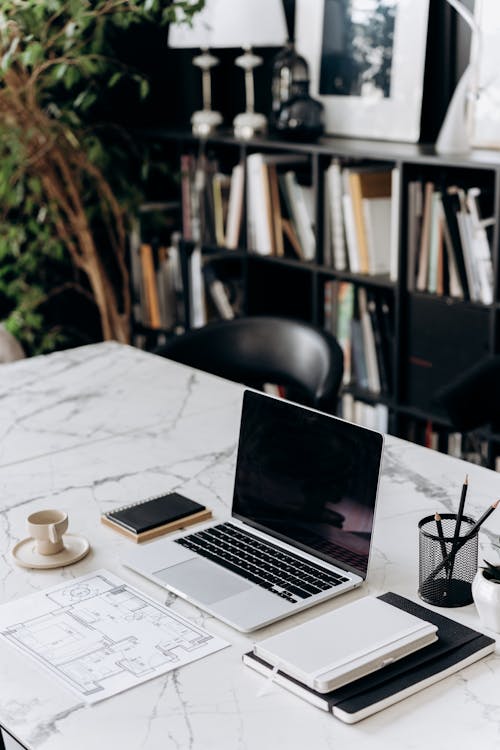 Gray Laptop on the Table