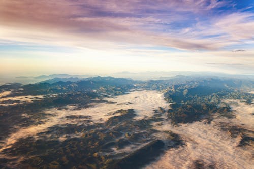 Free Aerial Photography Of Mountains Stock Photo