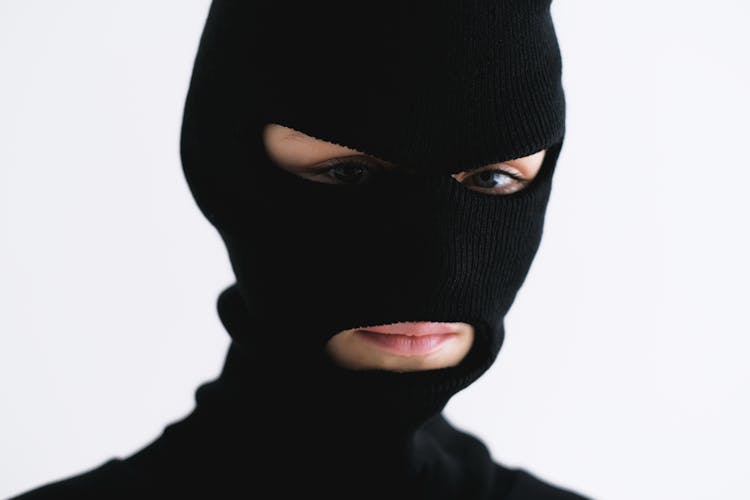 Person Wearing Black Balaclava Mask