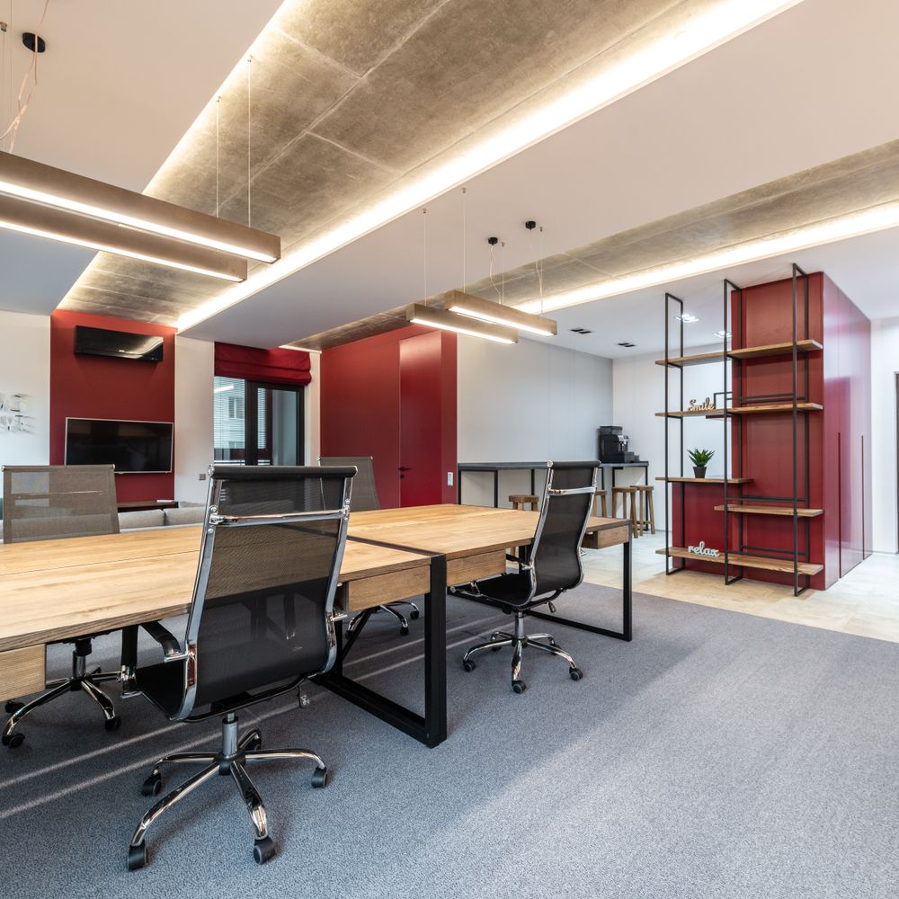 Great Finborough — office relocation team moving desks and equipment