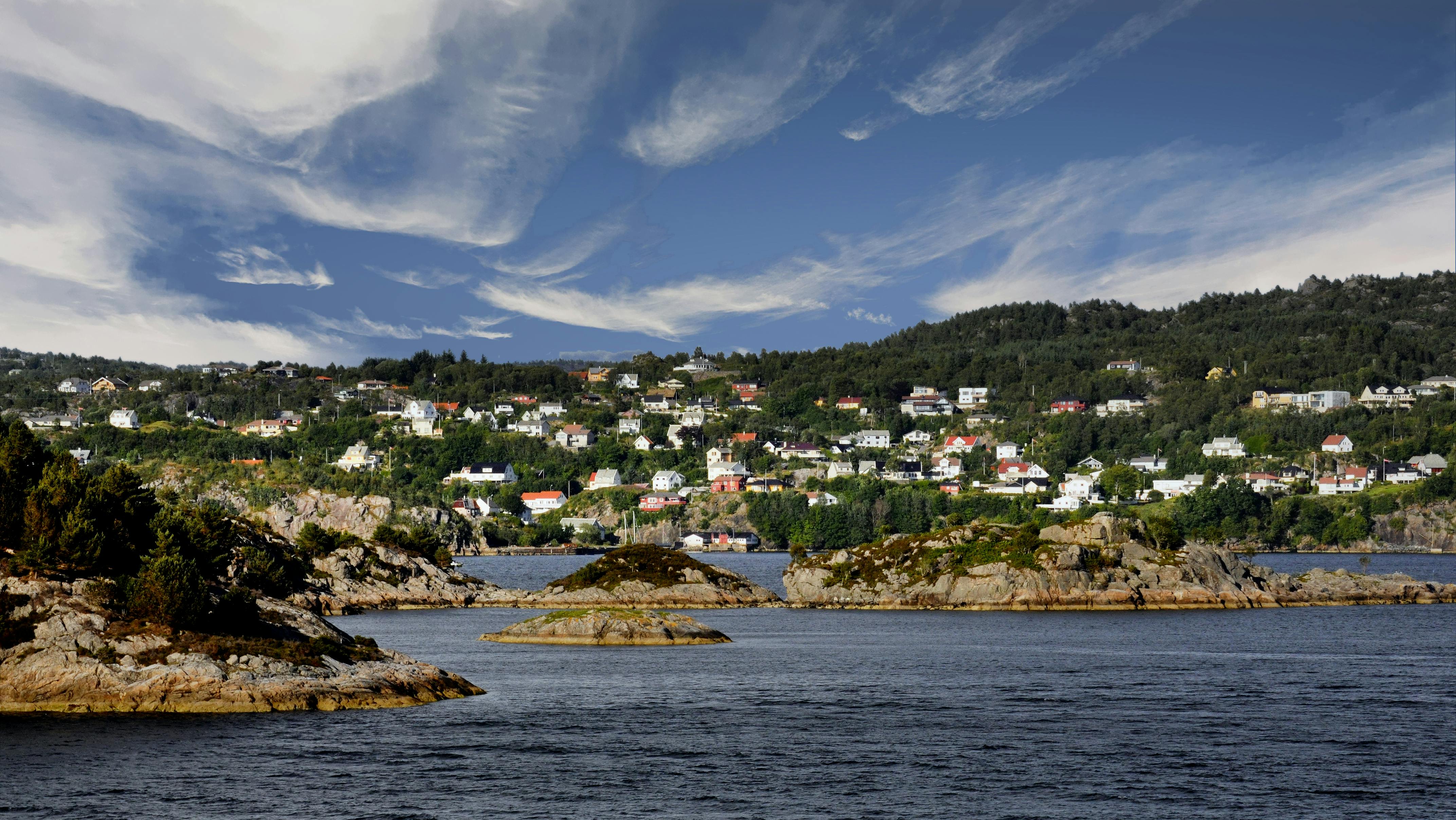 Free stock photo of coastal living, residences, town