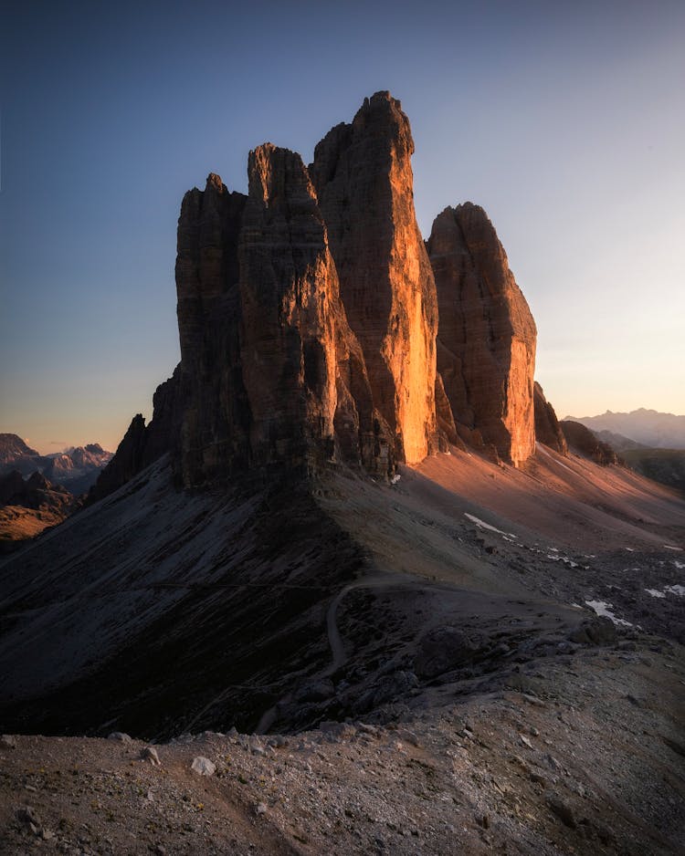 A Photo Of Brown Rock Mountain 