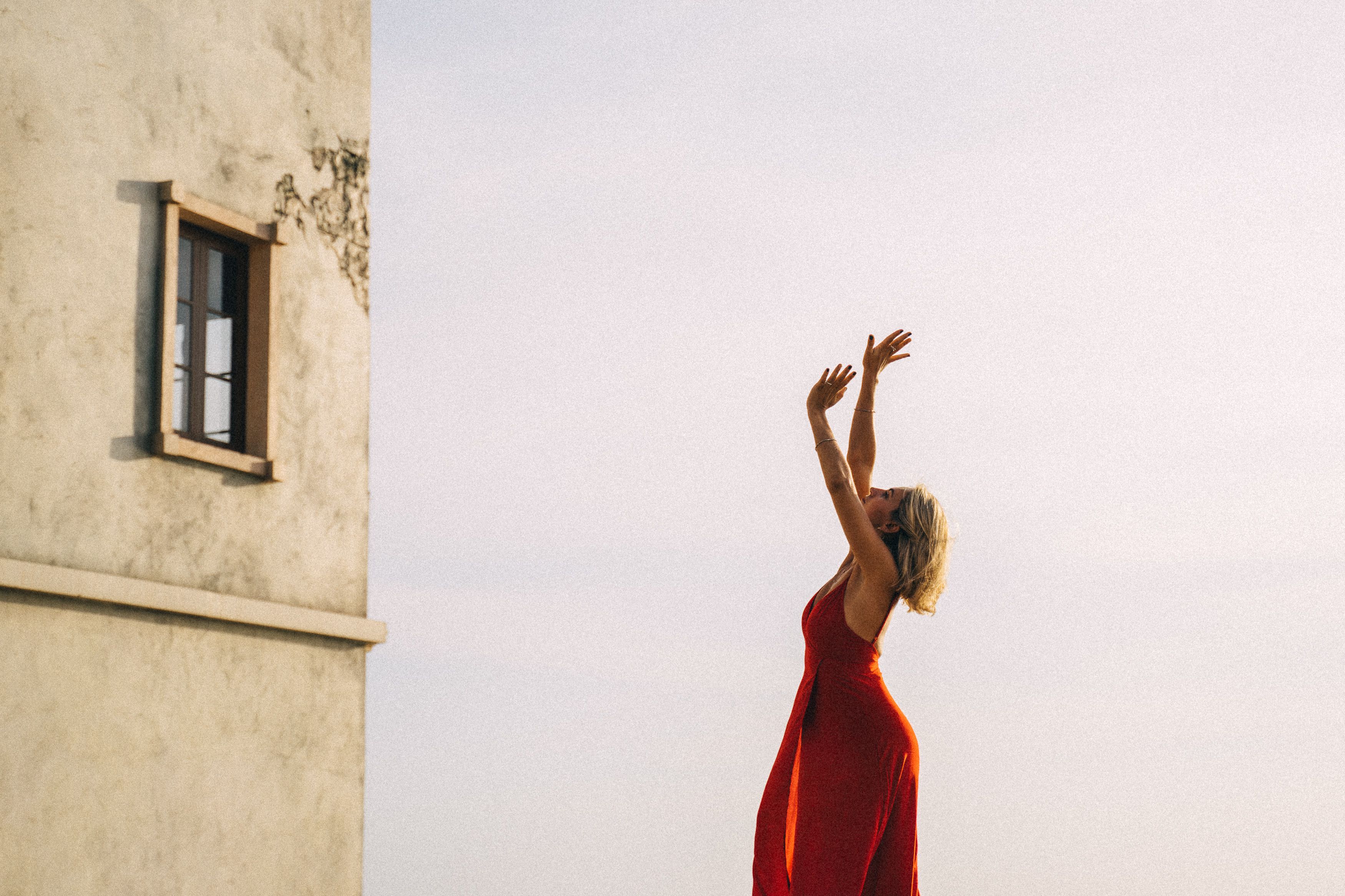 Woman in Red Dress Dancing · Free Stock Photo