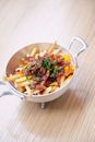 Pasta Dish in White Ceramic Bowl