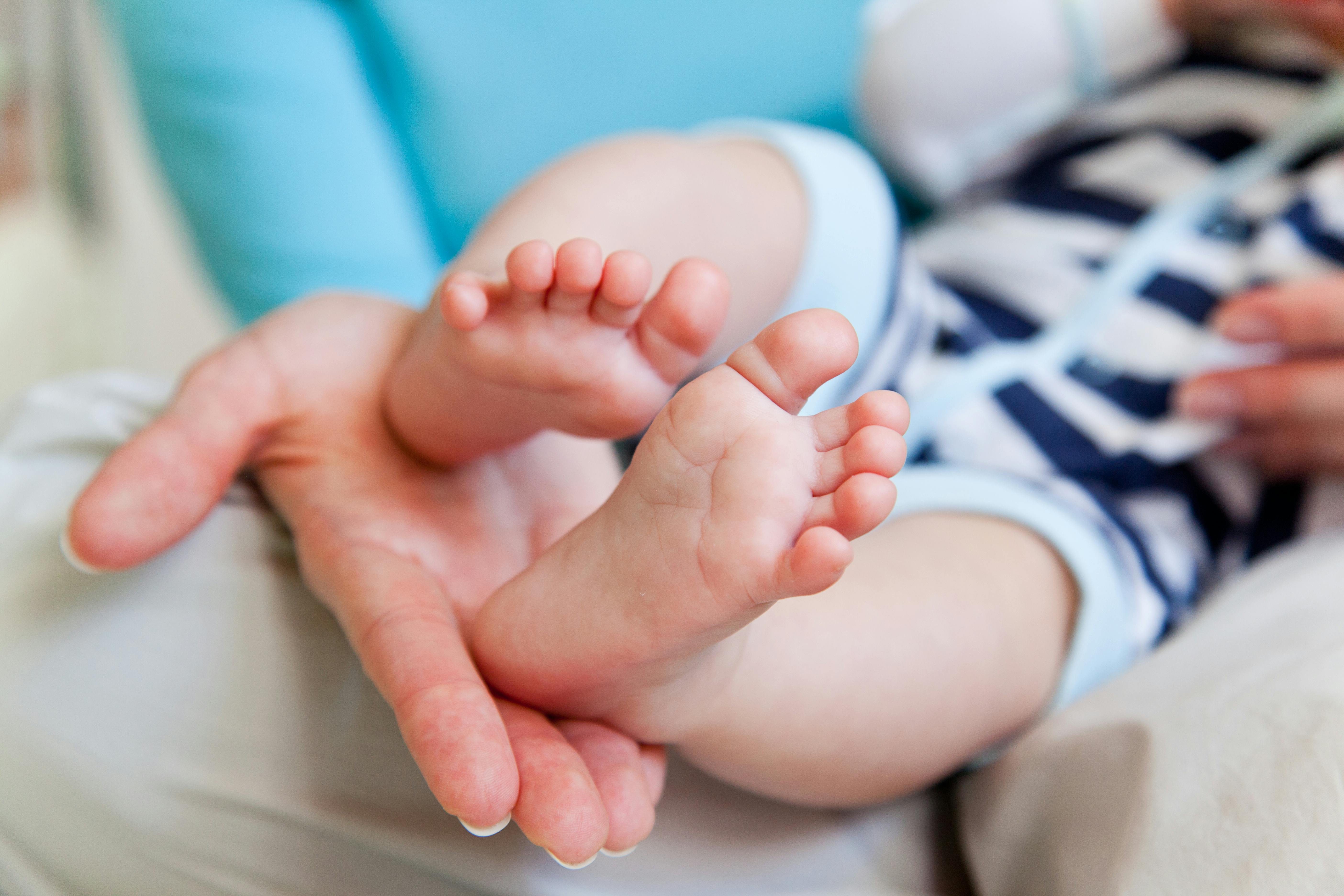 Baby foot stock photo. Image of life, happiness, domestic - 56746002