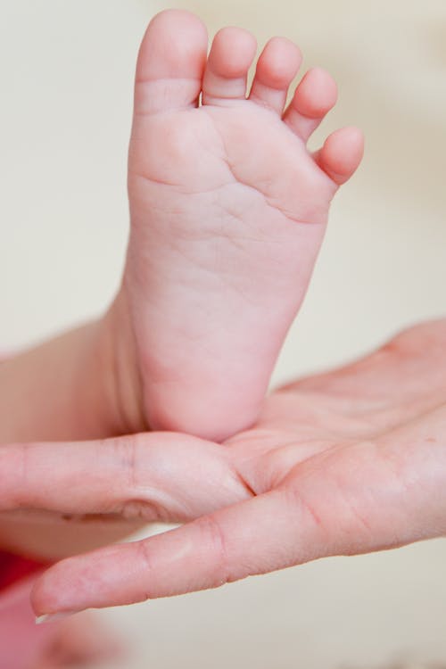 Free Close-Up Photograph of an Infant's Foot  Stock Photo
