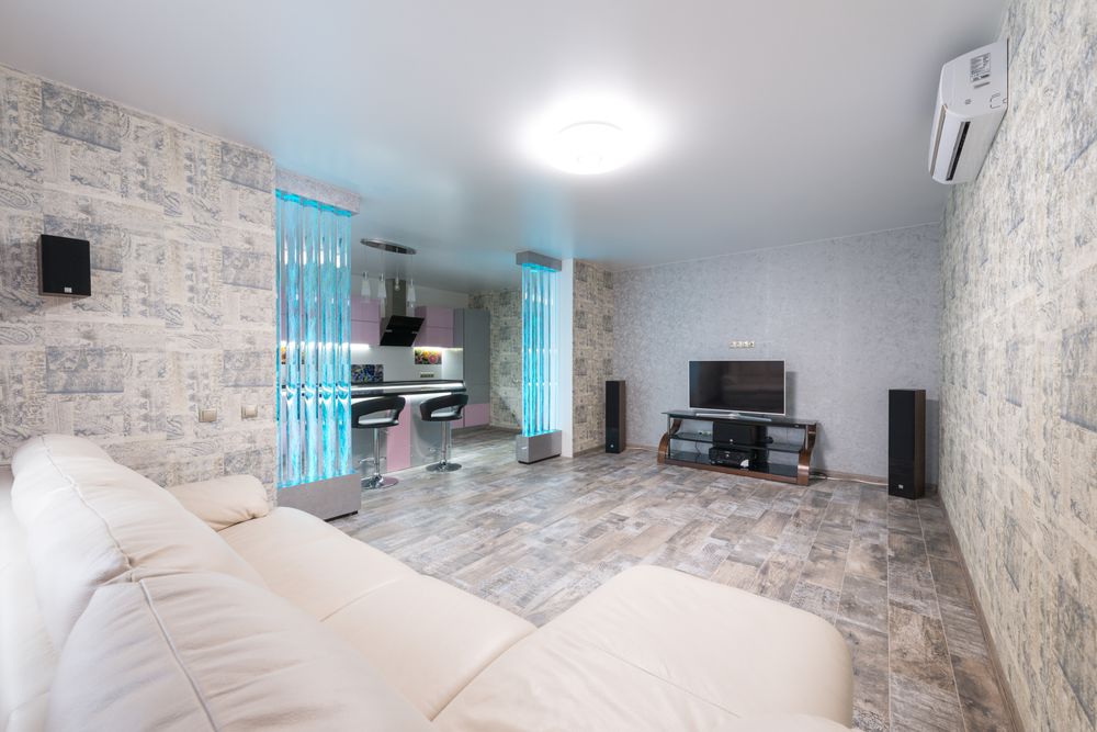 Floating Modern TV Cabinet with clean wall-mounted design
