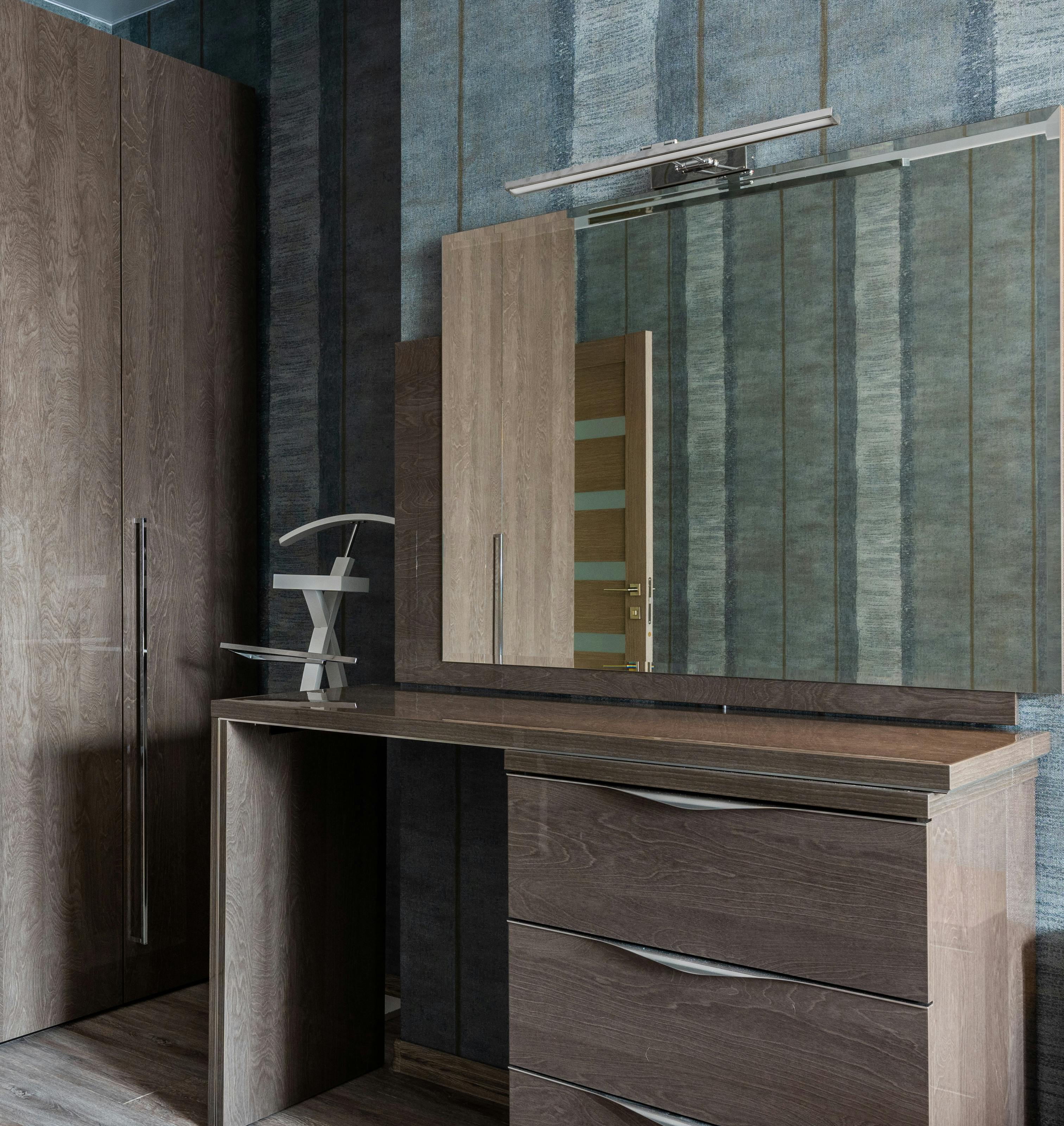 Cupboard with mirror in room · Free Stock Photo