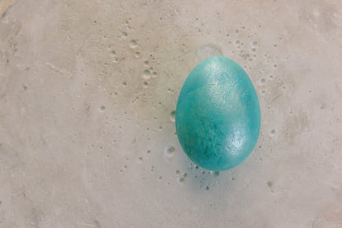 イースターエッグ, フラットレイ, 塗られた卵の無料の写真素材