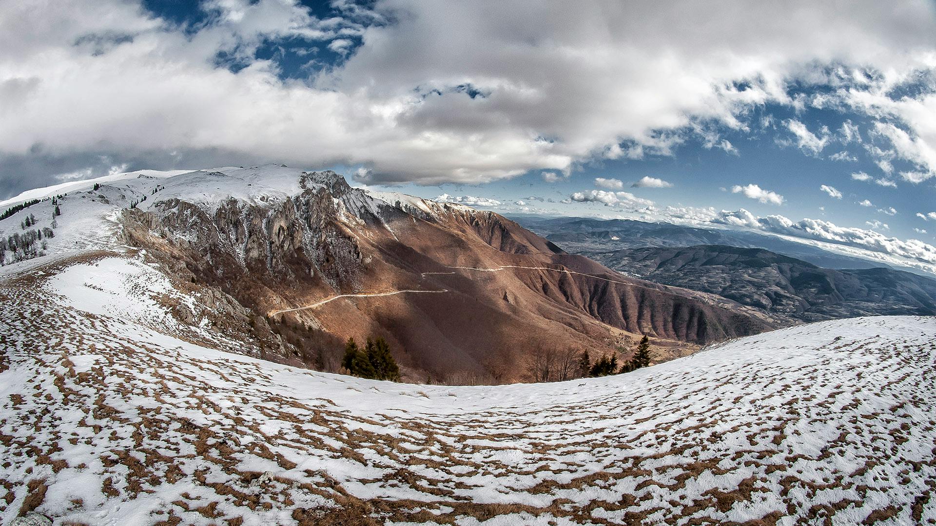 Landscape Photo Of Snowy Mountain Under Cloudy Sky · Free Stock Photo