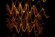 Freezelight painting with colorful lines