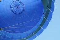 Blue and Gray Hot Air Balloon