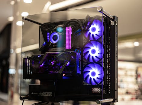 Ilustrasi Casing PC Eksklusif dengan Desain Minimalis dan Struktur Kokoh dalam artikel teknologi