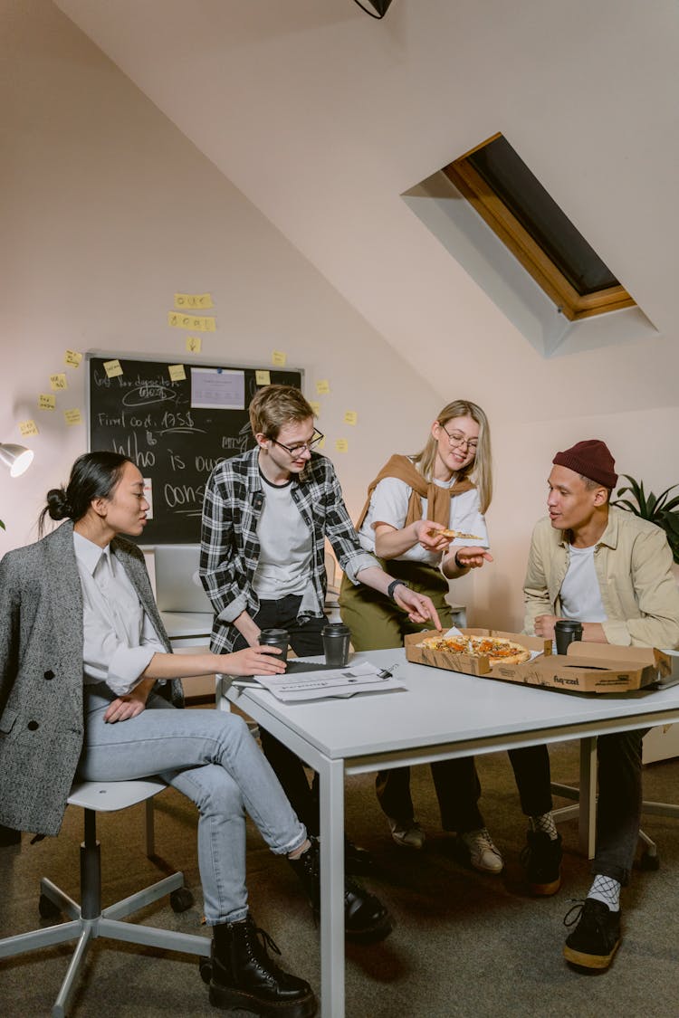 Young Professionals Having Break Time In The Office